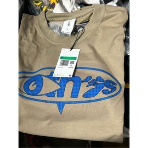 Men’s Nike x Off White T-Shirt Mens  005 Khaki Beige DN1757-247 Size XLarge